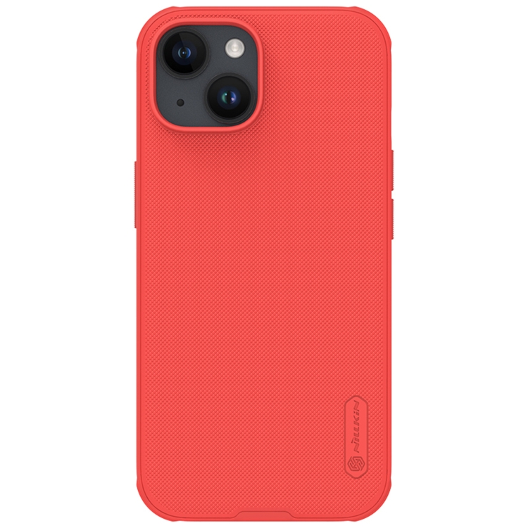 

For iPhone 15 NILLKIN Frosted Shield Pro PC + TPU Phone Case(Red)