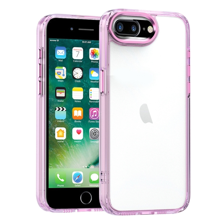 

For iPhone 8 Plus / 7 Plus High Translucency Acrylic Phone Case(Pink)