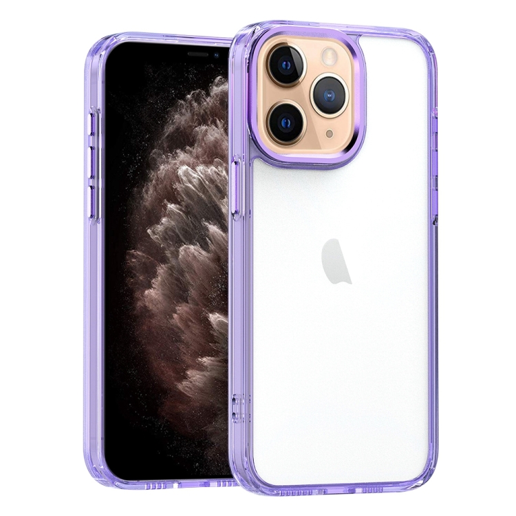 

For iPhone 11 Pro Max High Translucency Acrylic Phone Case(Purple)