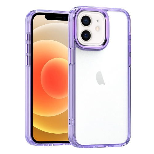 

For iPhone 12 / 12 Pro High Translucency Acrylic Phone Case(Purple)