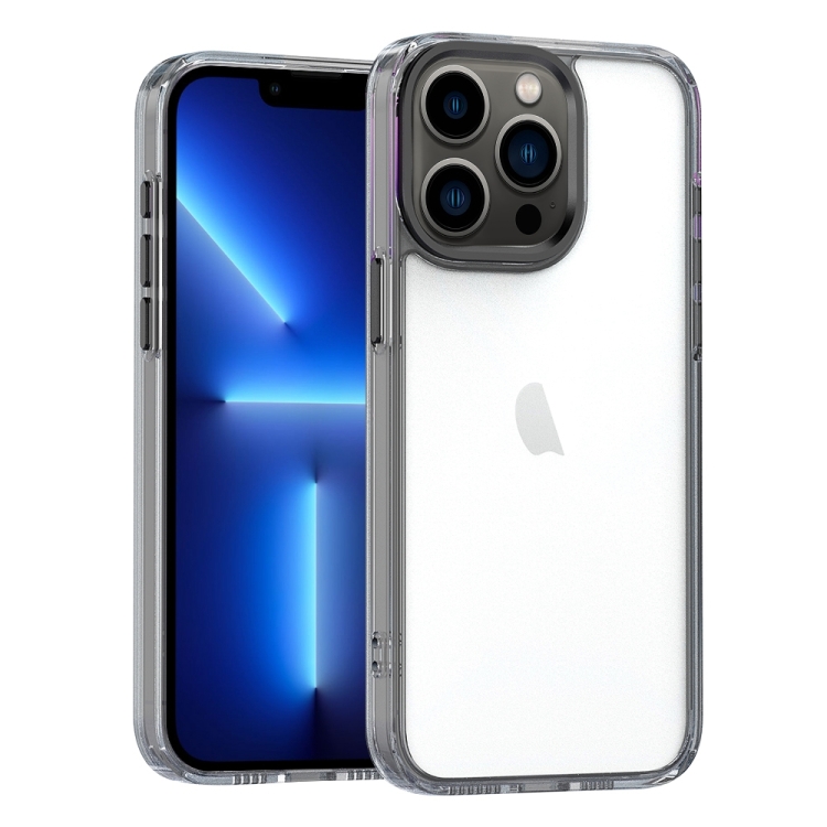 

For iPhone 13 Pro High Translucency Acrylic Phone Case(Black)