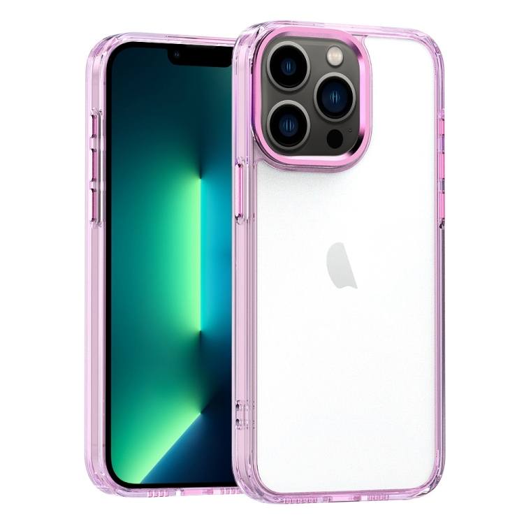 

For iPhone 13 Pro Max High Translucency Acrylic Phone Case(Pink)