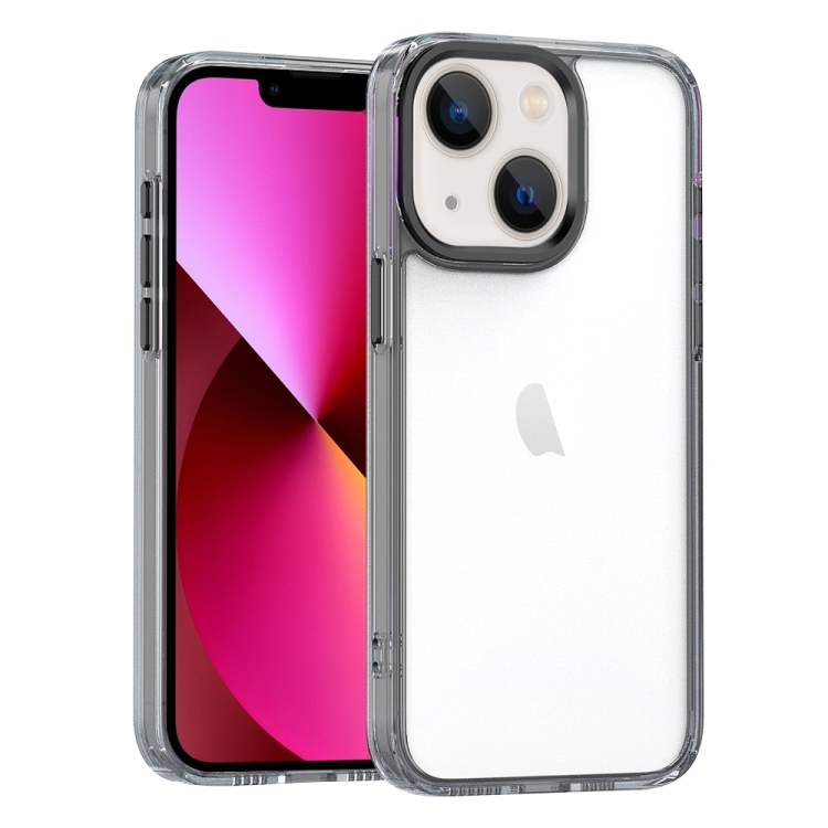 

For iPhone 14 / 13 High Translucency Acrylic Phone Case(Black)