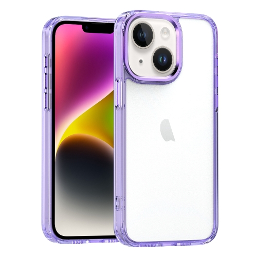 

For iPhone 14 Plus High Translucency Acrylic Phone Case(Purple)