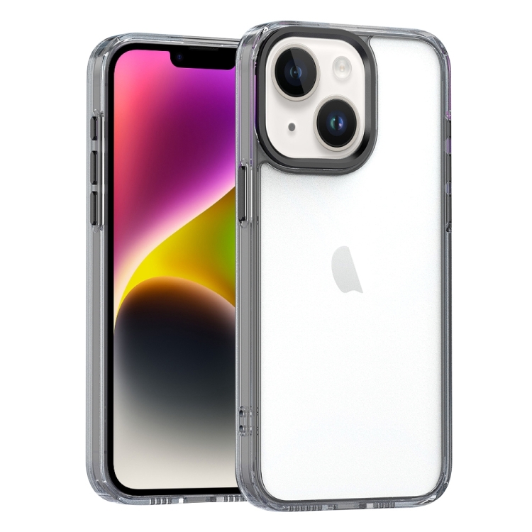 

For iPhone 15 Plus High Translucency Acrylic Phone Case(Black)
