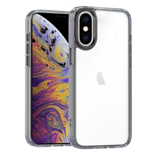 

For iPhone XS Max High Translucency Acrylic Phone Case(Black)