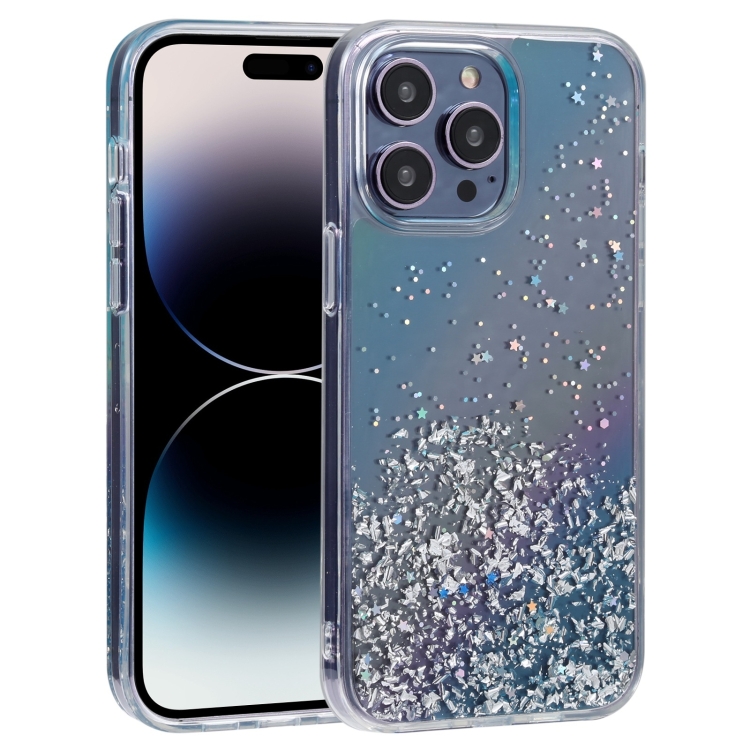 

For iPhone 15 Pro DFANS DESIGN Golden Diamond TPU+PC Phone Case(Blue)