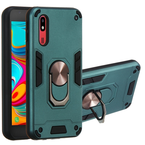 

For Samsung Galaxy A2 Core 2 in 1 Armour Series PC + TPU Protective Case with Ring Holder(Green)