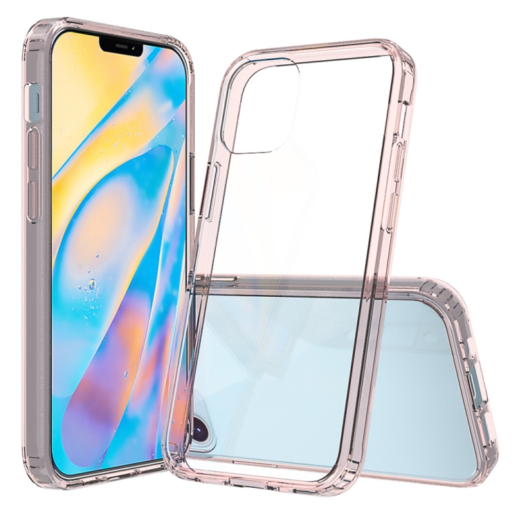 

For iPhone 12 mini Shockproof Scratchproof TPU + Acrylic Protective Case(Pink)