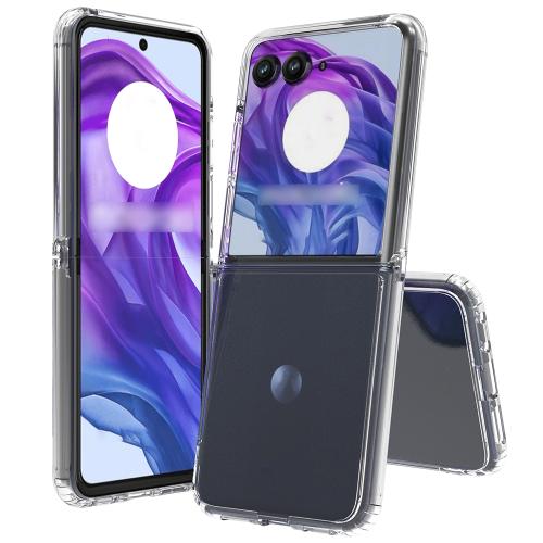 

For Motorola Razr+ 2025 Scratchproof Acrylic TPU Phone Case(Transparent)