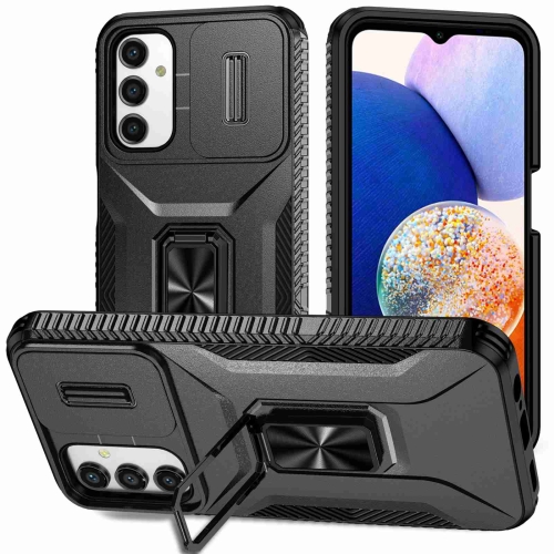 

For Samsung Galaxy A14 5G Sliding Camshield Holder Phone Case(Black)