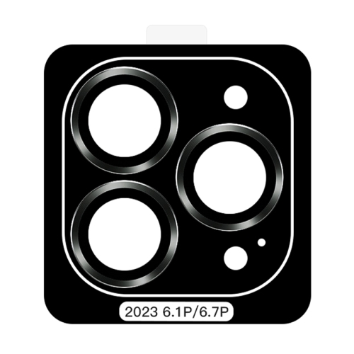 

For iPhone 15 Pro TOTU PG-4 Golden Shield Series Metal Frame Lens Protector(Black)