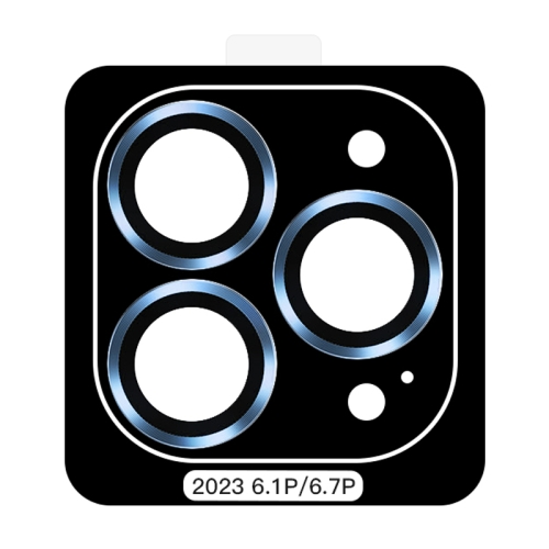 

For iPhone 15 Pro TOTU PG-4 Golden Shield Series Metal Frame Lens Protector(Blue)