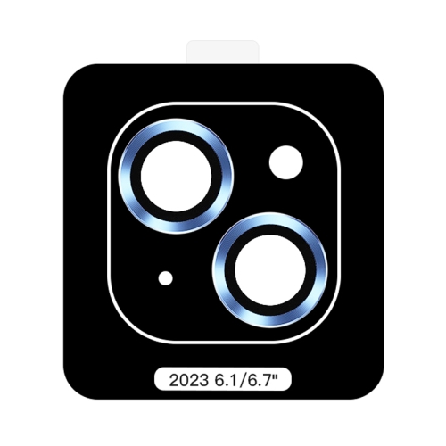 

For iPhone 15 TOTU PG-4 Golden Shield Series Metal Frame Lens Protector(Blue)