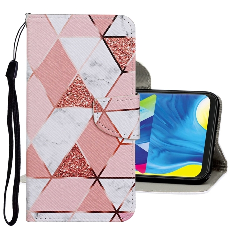 

For Samsung Galaxy A21s Colored Drawing Pattern Horizontal Flip Leather Case with Holder & Card Slots & Wallet(Marble)