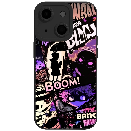 

For iPhone 15 Liquid Angel Eyes Bumbershoot TPU Phone Case(Black)