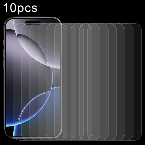 

For iPhone 16 Pro Max 10pcs 0.26mm 9H 2.5D Tempered Glass Film