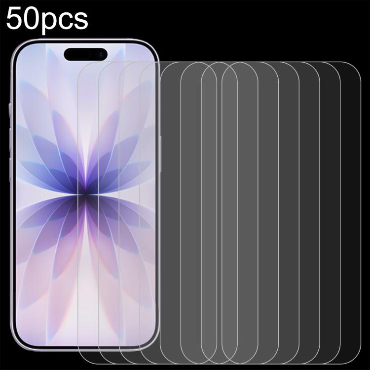 

For iPhone 17 / 17 Pro 50pcs 0.26mm 9H 2.5D Tempered Glass Film