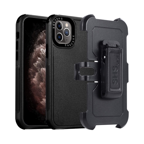 

For iPhone 11 Pro Max 3 in 1 PC + TPU Sliding Sleeve Phone Case(Black)