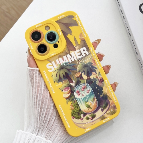 

For iPhone 15 Pro Liquid Angel Eyes Dopamine TPU Phone Case(Mojito)