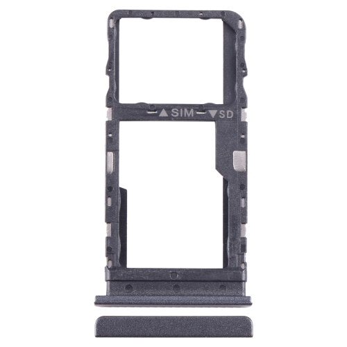 For TCL 40 XE Original SIM + Micro SD Card Tray(Black)