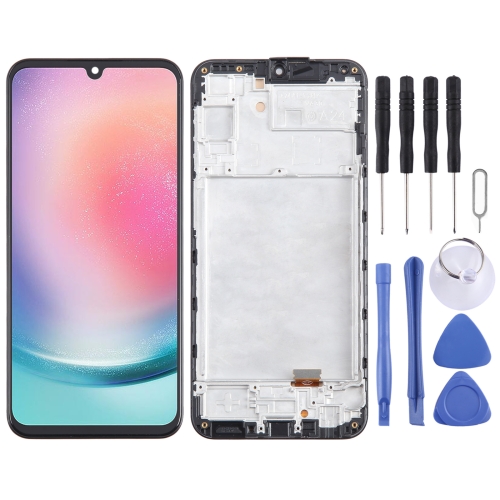 For Samsung Galaxy A24 4G SM-A245F TFT LCD Screen Digitizer Full Assembly with Frame