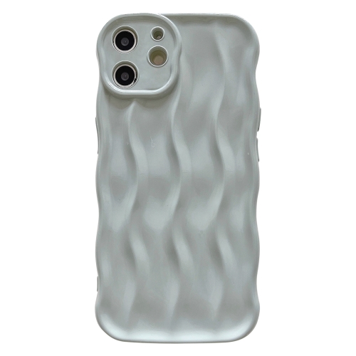 

For iPhone 11 Wave Texture Bright TPU Phone Case(White)