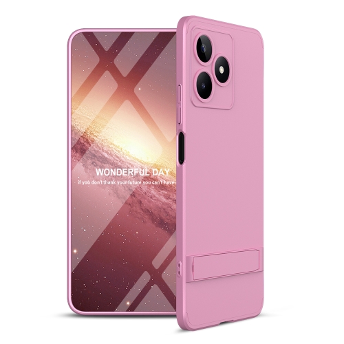 For Realme Narzo N53 GKK Three Stage Splicing Full Coverage PC Phone Case with Stand(Rose Gold) terra del sol selection three 1 cd
