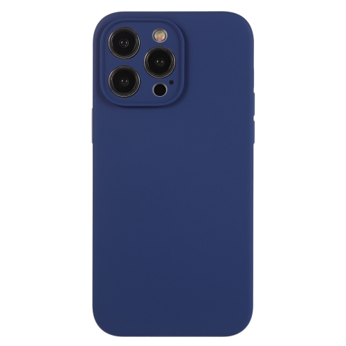 

For iPhone 12 Pro Max Pure Color Liquid Silicone Fine Pore Phone Case(Royal Blue)