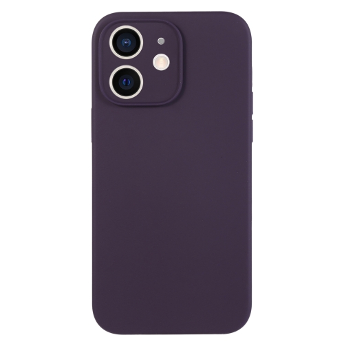 

For iPhone 11 Pure Color Liquid Silicone Fine Pore Phone Case(Berry Purple)