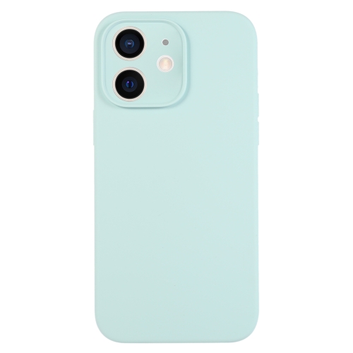 

For iPhone 11 Pure Color Liquid Silicone Fine Pore Phone Case(Turquoise)