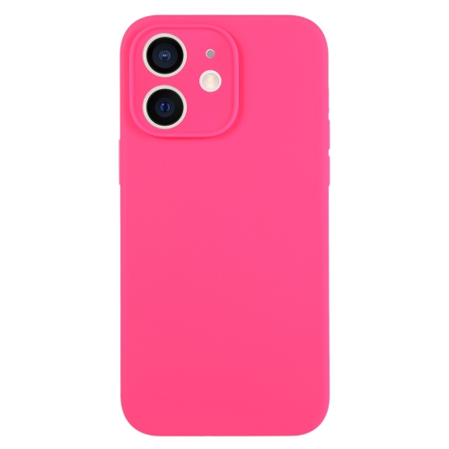 

For iPhone 11 Pure Color Liquid Silicone Fine Pore Phone Case(Fresh Pink)