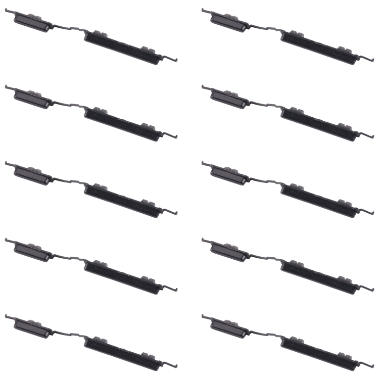 

For Samsung Galaxy M01 Core SM-M013 10pcs Power Button + Volume Control Button(Black)