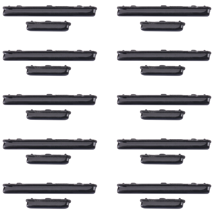 

For Samsung Galaxy A60 SM-A606 10pcs Power Button + Volume Control Button(Black)