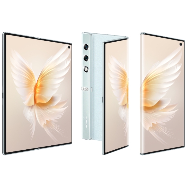 

Honor V Purse 5G, 16GB+256GB, Side Fingerprint, 7.71 inch + 6.45 inch MagicOS 7.2 Qualcomm Snapdragon 778G Octa Core, Network: 5G, OTG, NFC, Not Support Google Play(Blue)
