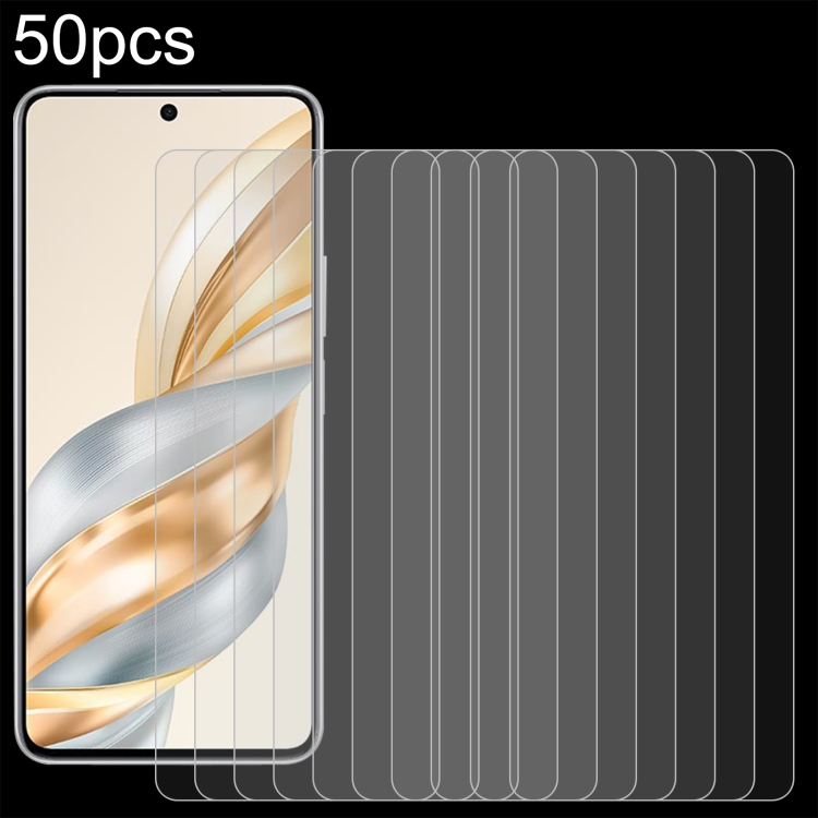 

For Honor X60 50pcs 0.26mm 9H 2.5D Tempered Glass Film