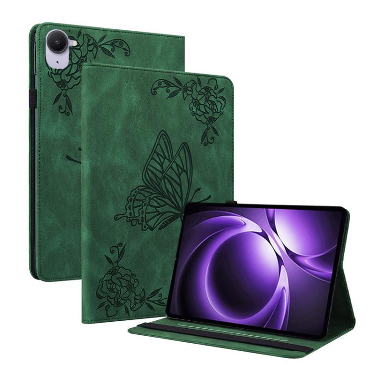 

For Xiaomi Redmi K Pad 8.8 inch Butterfly Flower Embossed Leather Tablet Case(Green)