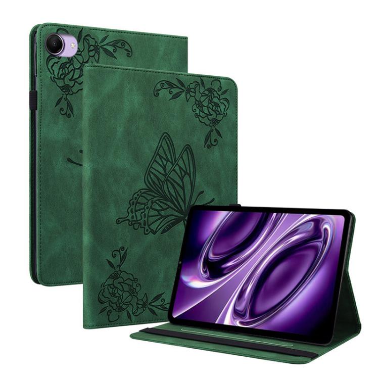 

For Redmi K Pad 2 8.8 inch 2026 Butterfly Flower Embossed Leather Tablet Case(Green)