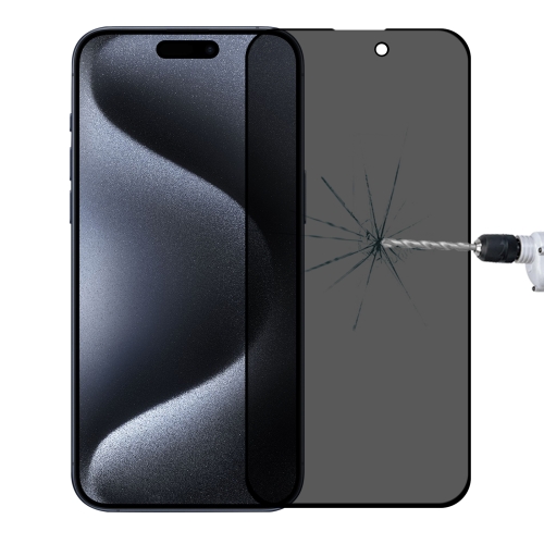 Pour iPhone 15 Pro Max / 15 Plus Film de verre trempé anti-espion