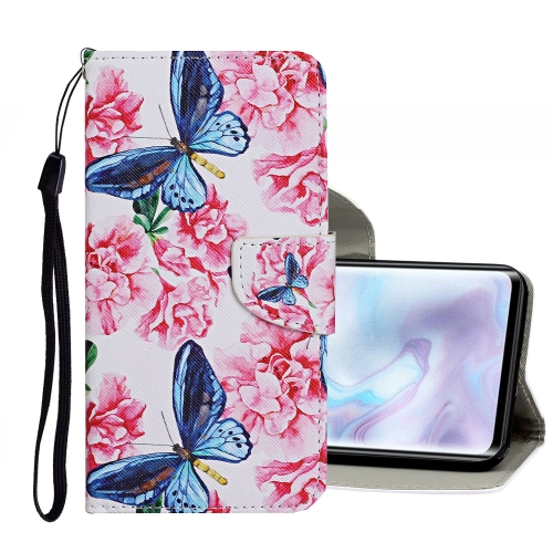 

For Xiaomi Mi Note 10 Pro Colored Drawing Pattern Horizontal Flip Leather Case with Holder & Card Slots & Wallet(Dragonfly Flower)