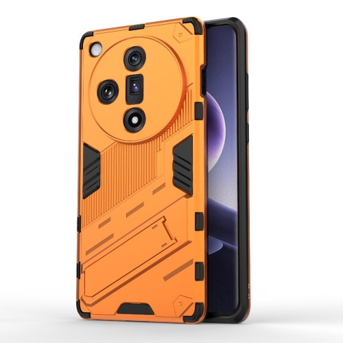

For OPPO Find X7 5G Punk Armor 2 in 1 PC + TPU Phone Case with Holder(Orange)