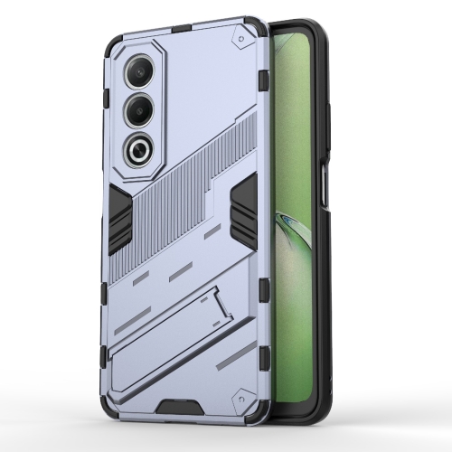 

For OPPO K12x 5G Global Punk Armor 2 in 1 PC + TPU Phone Case with Holder(Grey)