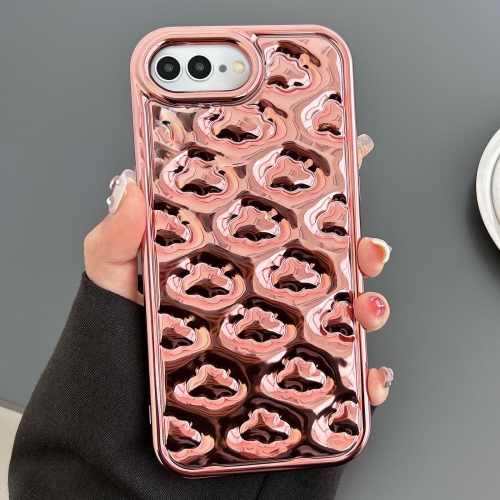 

For iPhone 8 Plus / 7 Plus / 6 Plus Cloud Texture Electroplated TPU Phone Case(Rose Gold)