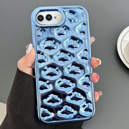 

For iPhone 8 Plus / 7 Plus / 6 Plus Cloud Texture Electroplated TPU Phone Case(Blue)