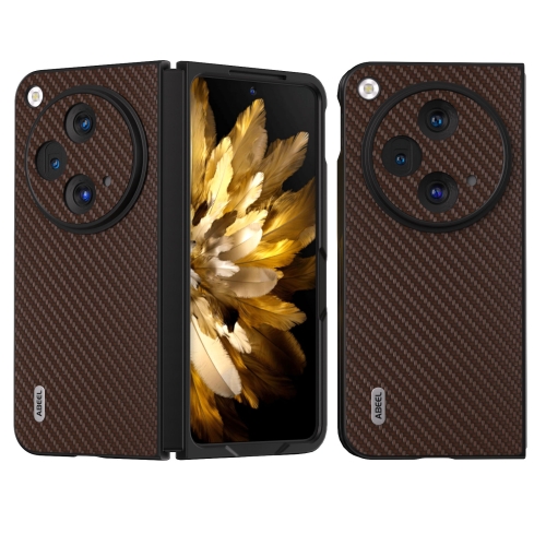 

For OPPO Find N3 / OnePlus Open ABEEL Carbon Fiber Texture Protective Phone Case(Dark Brown)