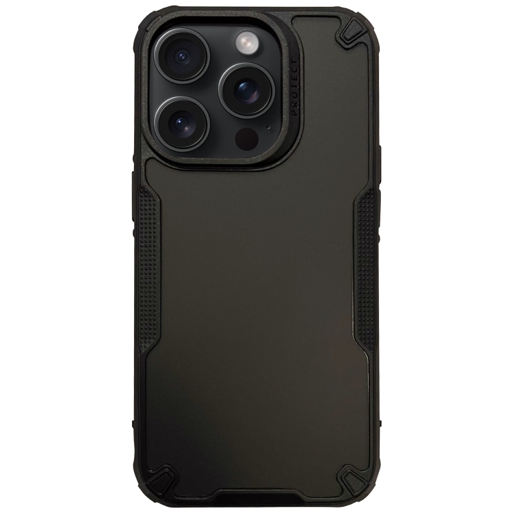 For iPhone 15 Pro Max Anti-slip Edge Fog Feel Phone Case(Black)