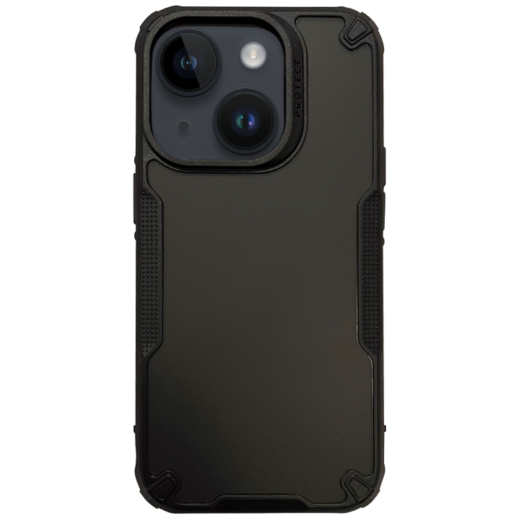 

For iPhone 14 Plus Anti-slip Edge Fog Feel Phone Case(Black)