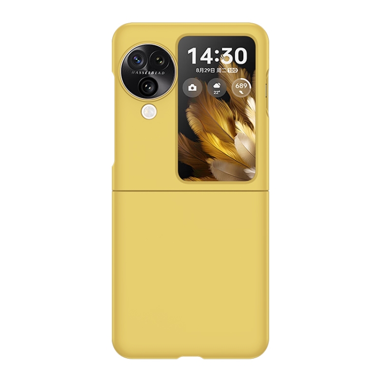 

For OPPO Find N3 Flip Skin Feel PC Phone Case(Lemon Yellow)