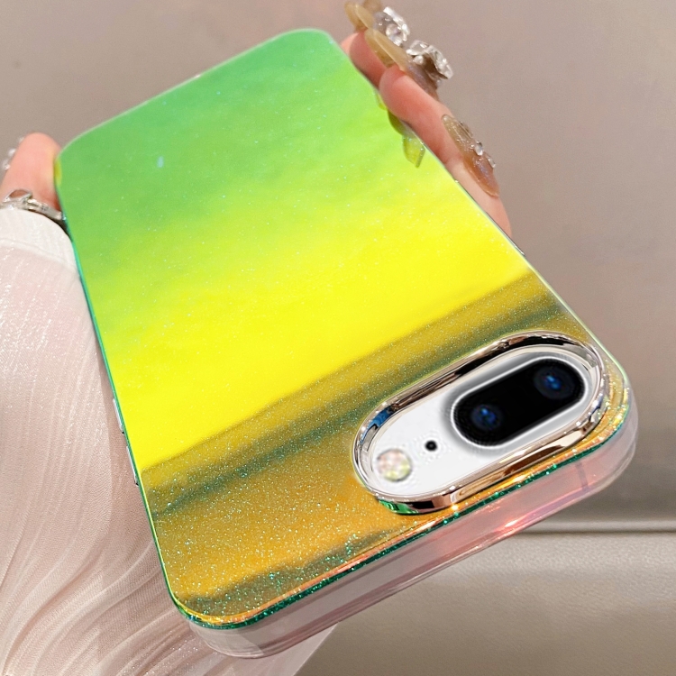 

For iPhone 8 Plus / 7 Plus Mirror Glitter IMD Phone Case(Green)