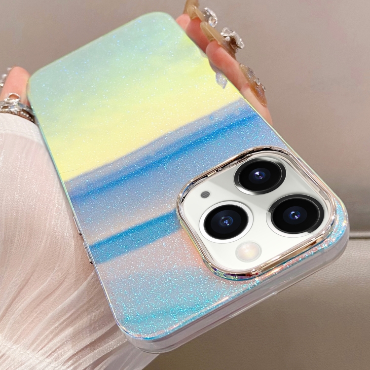 

For iPhone 11 Pro Mirror Glitter IMD Phone Case(Blue)